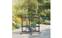 Space-Saving Garden Tool Storage Rack Freestanding Garden Tool Storage Rack with Hooks Sturdy Long-Lasting for Gardeners