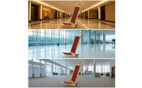 Foldable Luggage Trolley Compact Foldable Luggage Cart Small Hand Truck Portable Trolley for Hotels, Lobby, Hospitality