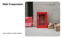 Weather Resistant Fire Equipment Storage Station Sturdy and Long-Lasting Construction Site Fire Station Large Capacity Outdoor Emergency Action Cabinet Stable Base for Safety Managers, Warehouse Personnel, Factories, Warehouses, Parking Garages