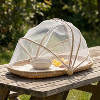 Bamboo Food Mesh Cover Dish Cover Covered Fruit Basket