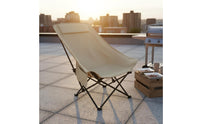 Sturdy Frame Reclining Camping Chair Double-Layer Oxford Material Adjustable Outdoor Chair for Picnic, Barbecue, Sketching
