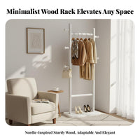 Space-Saving unrestrictedstandingstanding Coat Rack Multipeg Design Tree-Branch Coat Stand Stable Base Standing Hanger Easy Assembly for Apartment Dwellers, Office Workers, Bedroom, Entryway, Hallway, Living Room