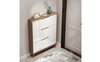 Shoe Organizer Cabinet with 3 Flip Drawers Shoe Organizer Cabinet with Flip Drawers Narrow Furniture for Entryway, Hallway, Apartment