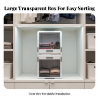 With casters Wheeled Underbed Container Low contour Design Wheeled Latching Container Transparent frame Organizer Box Large Capacity for Apartment Dwellers, Homeowners, Students, Under Bed, Bedroom, Dorm Room, Closet