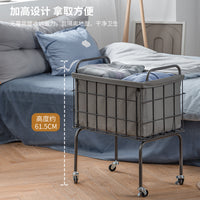 Large Capacity Portable Laundry Basket with Lid for Bathroom