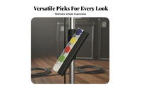 Audio Stand Pick Holder Quick Reach Mic Stand Guitar Pick Fastener Attach-on Plectrum Holder Easy to Install for Band Practice