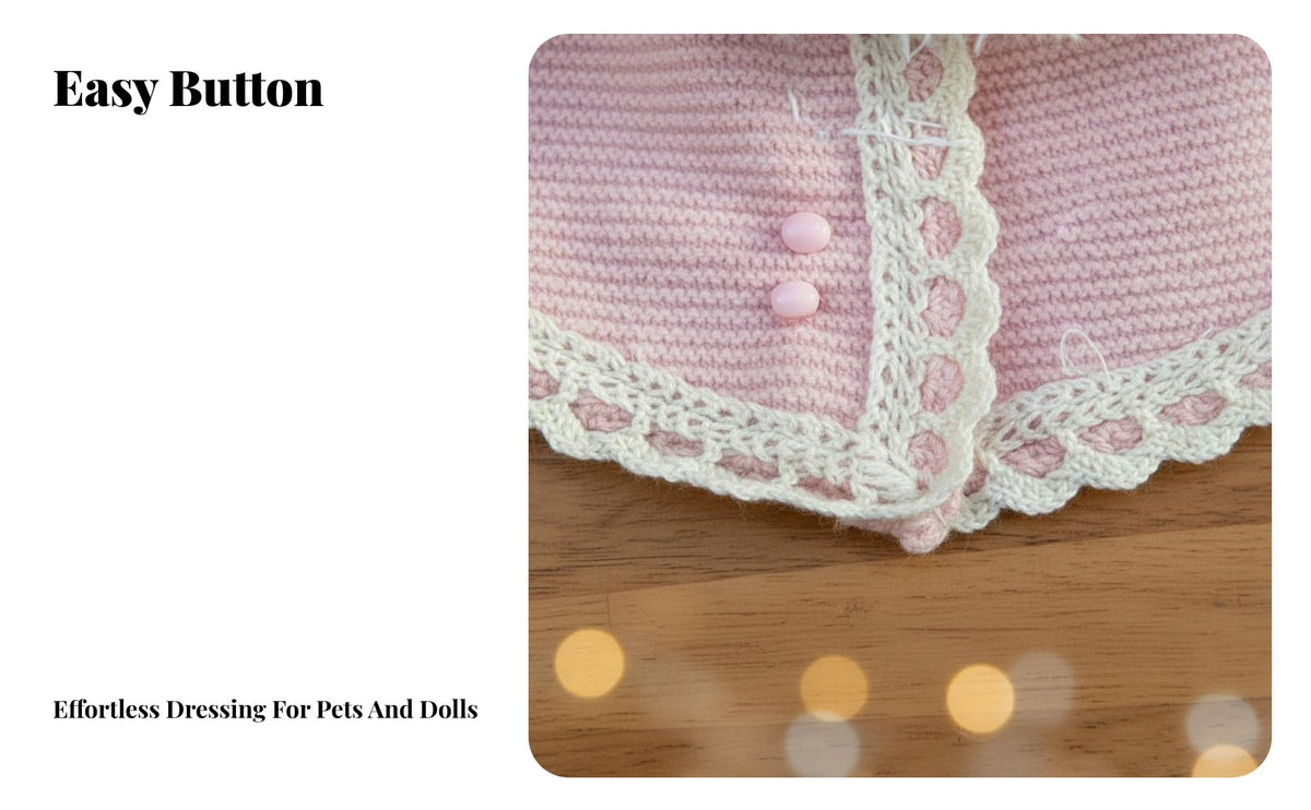 10cm Doll Clothes Christmas Design Small Doll Cape Handmade Soft Toy Winter Outfit for Kids, Holiday Season