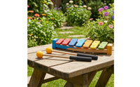 Wooden Percussion Mallets Burr Musical Play Mallets Smooth Wooden Mallet for Kids, Young Children, Music Classrooms, Home Activities