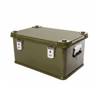 Aluminum Storage Box Resistant Car Trunk Organizer Box Rivet Reinforced Car Trunk Storage Organizer for Travel