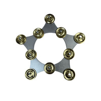 Star Tambourine Lightweight Jingle Disc Tambourine Disc Easy to Use Percussion Accessory Ergonomic for Percussionists