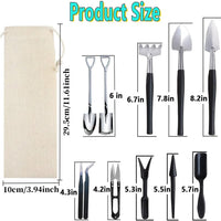 12 Pieces Succulent Plant Tool Set Mini Transplanting Gardening Tool Set for Indoor Gardening