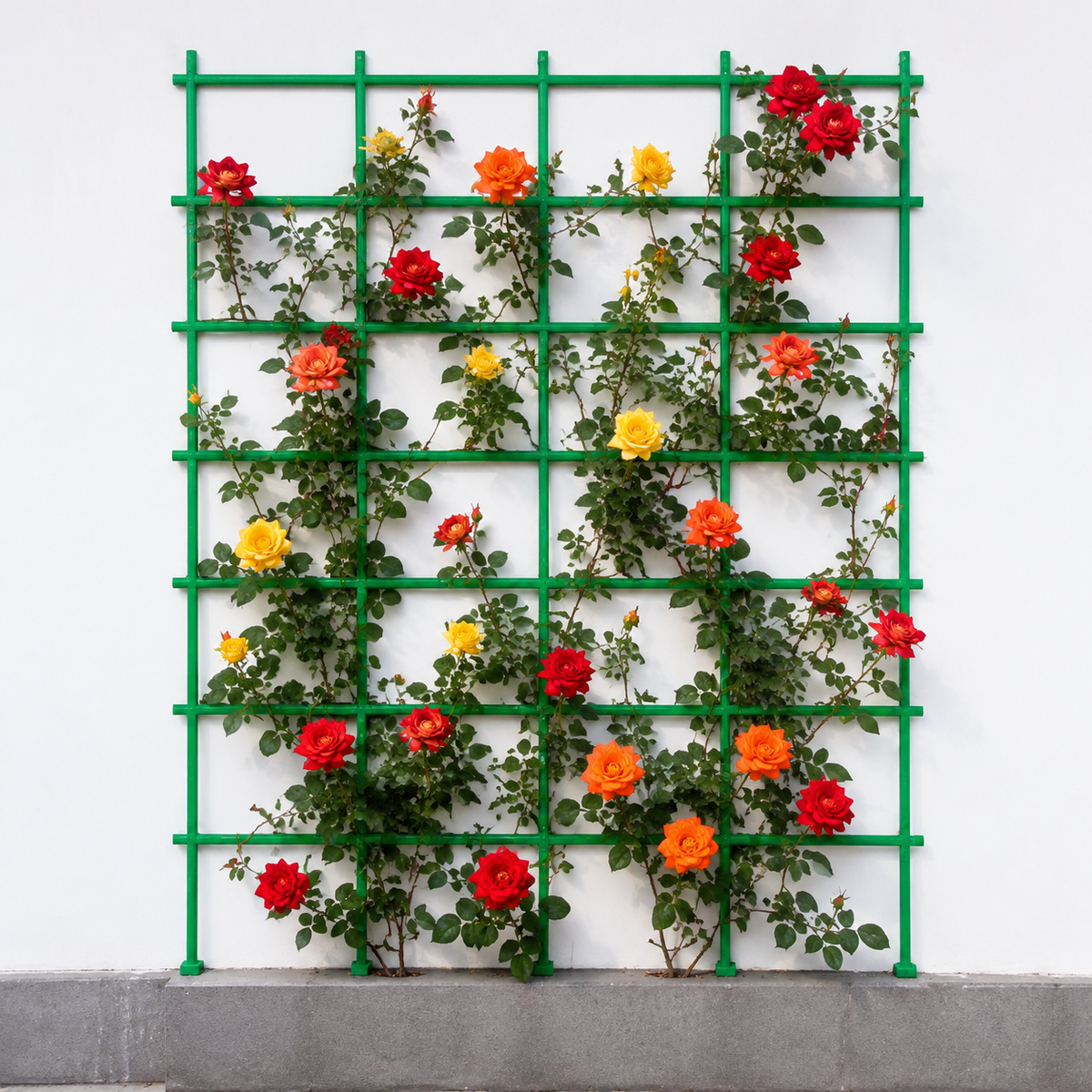 Trellis Iron Fence Clematis Support Green Garden Gardening Climbing Plant Training