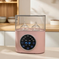 2-in-1 Baby Bottle Warmer and Sterilizer Temperature Control Bottle Warmer with Sterilizer Touchscreen Appliance Digital for Parents, Infants, Newborns, Kitchen, Nursery, Daycare