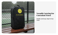 Pickleball Paddle Bag Waterproof Pickleball Racket Case Crossbody Racket Bag Wear-Resistant Large Capacity for Travel