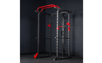 Power Cage with Pulley System Space-Saving Squat Rack with Pulley System Versatile Multi-Function Training Rack for Fitness Enthusiasts, Home Gym