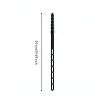 Rigid Whip with Textured Grip 50cm Riding Whip with Hanging Hole Non-Slip Riding Crop with Double Flap Easy to Handle for Riders, Trainers, Stables