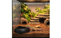 Tortoise Water Basin Reptile Feeding Dish Anti-Tipping Corner Food and Water Dish for Vivarium