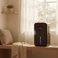Portable Desktop Dehumidifier Mini Dehumidifier with 2.5L Tank Spillspill-Proof Compact Moisture Absorber for Office, Bedroom