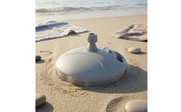 Plastic Umbrella Base Textured Sun Umbrella Base Low-Lying Pole Holder Rounded for Beach