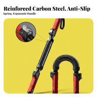 Arm Muscle Training Rod Anti-Slip Handle Adjustable Power Twist Bar Portable Adjustable Power Twist Bar for Women, Beginners, Home Gym