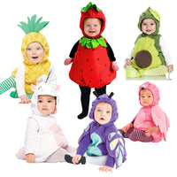 Baby Cosplay Romper for Party - Pumpkin, Strawberry, Pineapple - Autumn/Winter