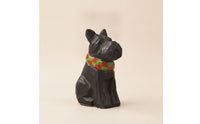 Miniature Hand-Carved Wooden Schnauzer Figurine Handmade Wooden Schnauzer Figurine Collectible Carved Dog Statue Rustic for Collectors