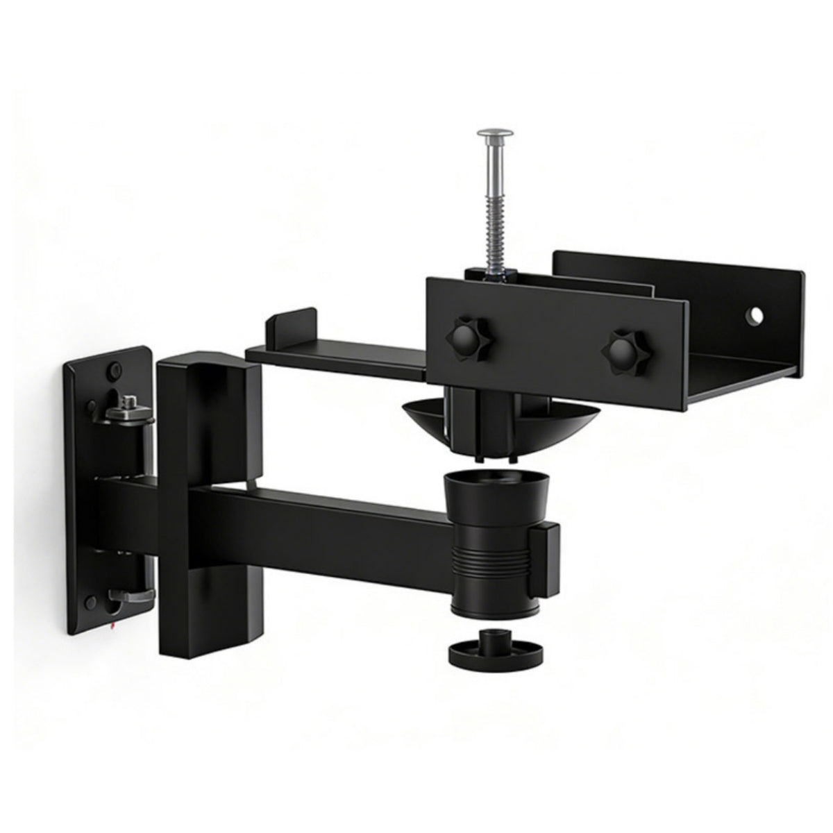 Speaker Wall Mount Bracket Rotating Speaker Bracket with Adjustable Arm Heavy-Duty Stable for Audiophiles, Home Theater