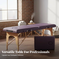 Lightweight Portable Massage Bed High-Density Foam Portable Massage Table Waterproof and Oil-Resistant Folding Treatment Table Heavy Duty for Mobile Therapists, Beauticians, Estheticians, Beauty Salons, Salon, Medical Facility S, Medical Facility