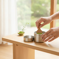 Matcha Jar with Sieve Fine Mesh Matcha Sifter Compact for Kitchen Countertop