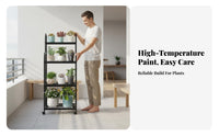 Multi-Tier Plant Stand Stable Structure Tiered Planter Display Rack Sturdy and Aluminum Greenery Pot Rack for Lovers, Living Room, Indoor