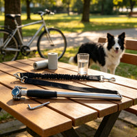 Dog Bike Leash Cycling Dog Leash with Stainless Steel Rod for Cyclists