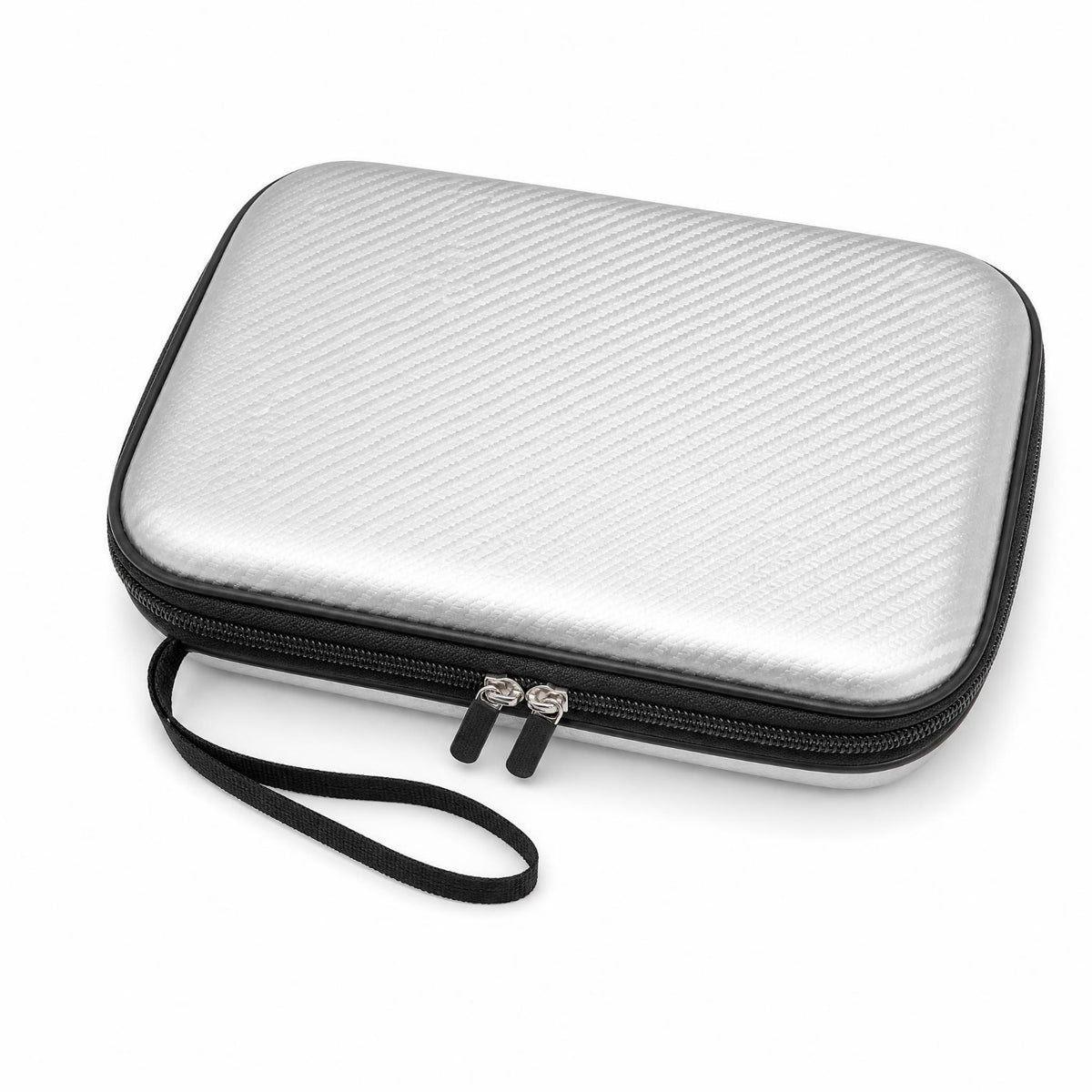 Zipper Closure Hard Shell Table Tennis Case Carbon-Fiber Style Table Tennis Paddle Case Textured Finish