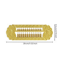 Abacus with Display Stand Gold-Colored Decorative Abacus Engraved Desk Decor for Office