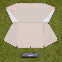 Tarp, Bonfire, Camping Gear, 210D Oxford Fabric, Silver Coating, 5000mm Waterproof, Lightweight, Sun Shade