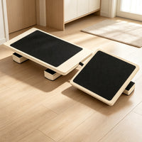 Textured Balance Board with Non-Slip Surface Long-Lasting Wooden Balance Board Lightweight 360-Degree for Home Gym