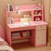 Computer Desk with Hutch and Drawers Desk with Shelves Writing Desk with Bookshelf Workstation Engineered Wood Storage Shelves Suitable for Student Study Home Office Dorm Room