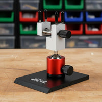 Precision Model Vise Compact Size Metal Mini Vise Adjustable Knob Rotating Clamp Stand for Hobbyists