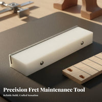 36 & 90 Degree Bevels Guitar Fret Beveling File Protects Fretboard Fret End Dressing File Precise Angle Guide for DIY Enthusiasts, Musicians
