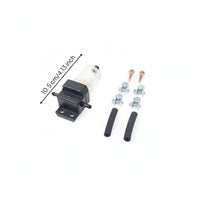 Transparent Fuel Oil Fuel Filter with Hoses Replaceable Heater Fuel Filter Long-Lasting Serviceable for DIY Mechanics, Car Enthusiasts, Engine Bay, Vehicle Maintenance