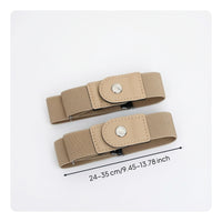 Adjustable Elastic Waist Adjuster Straps Comfortable Pants Adjuster with Snap Tab Flexible Elastic Waistband Reusable for Everyday Wear