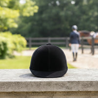Velvet Riding Helmet Velvety Helmet with Adjustable Dial Riding Hat with Chin Strap Padded Safeguarding for Horse Riders