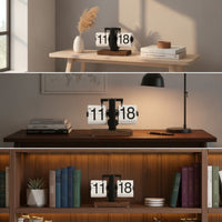 Retro Flip Clock Vintage Flip Clock Analog Large Numbers for Desk, Office