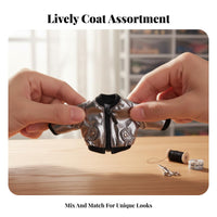 OB11 Doll Jacket Shiny Finish Holographic Doll Jacket Stylish Design Toy Accessory