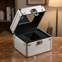 Individual Watch Case Aluminum-Alloy Individual Watch Box Preserving for Journeyers, Travel