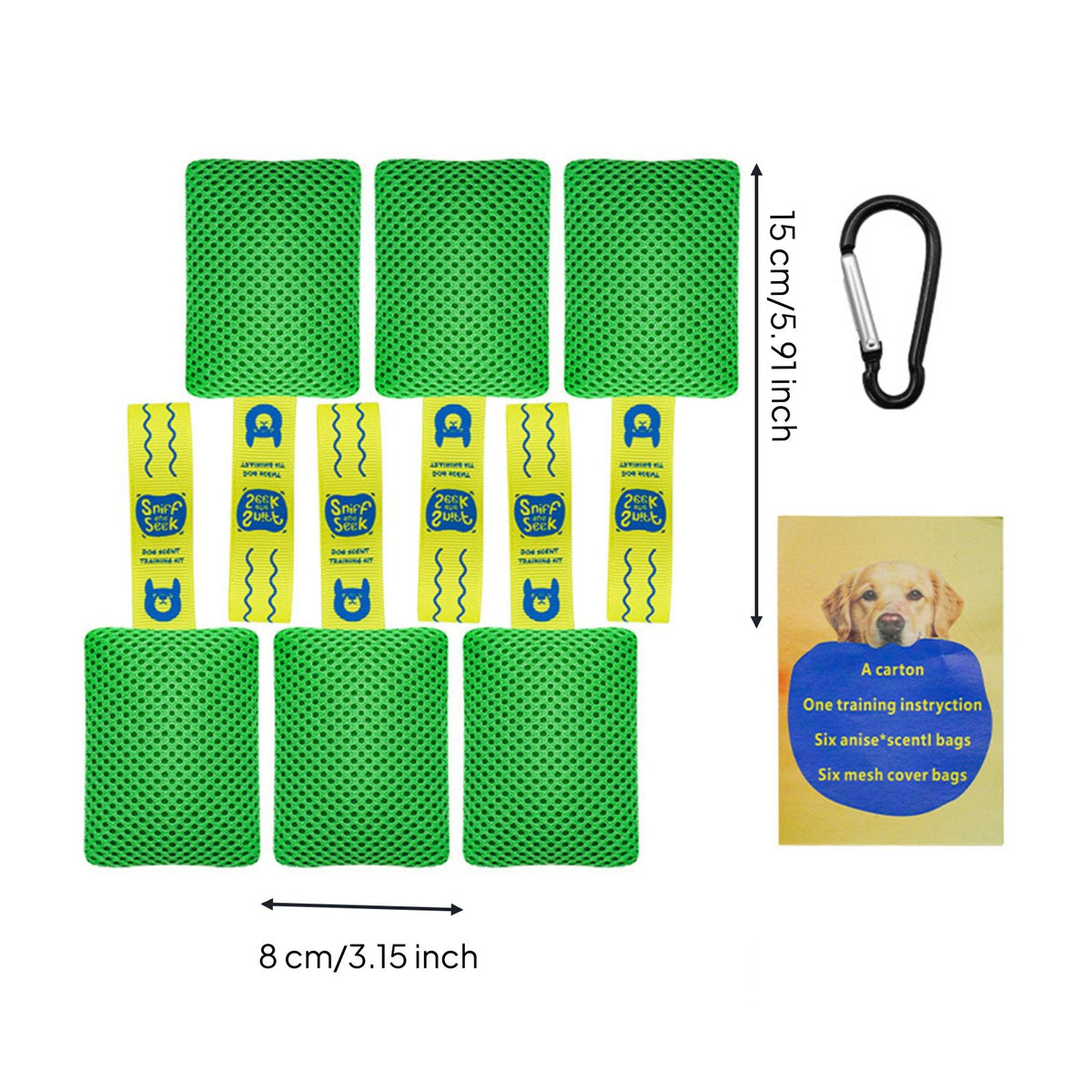 Dog Scent Training Kit Mental Canine Scent Detection Set Indoor & Outdoor Use Training Kit for Dogs, Young Dogs