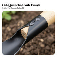 Manganese Steel Tool Outdoor Digging Tool Versatile Wood Handle Weeding Trowel for Clam Diggers, Yard Work, Beachcombing, Camping