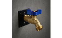Outdoor Faucet Angled Threaded Outdoor Brass Hose Bibb Compact Plumbing Hardware for Garden