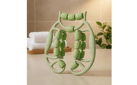 Dimpled Surface Handheld Leg Massager Textured Rollers Leg Roller Massager Adjustable Width Thigh Massage Device Curved Grip Handles