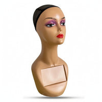 Hairpiece Display Head with Chest Panel Long-Lasting for Hairstylists