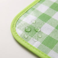 Picnic Blanket and Camping Mat with Straps, Waterproof Outdoor Mat with Leaf Print, Portable Seat Cushion and Picnic Mat, Folding Beach Blanket